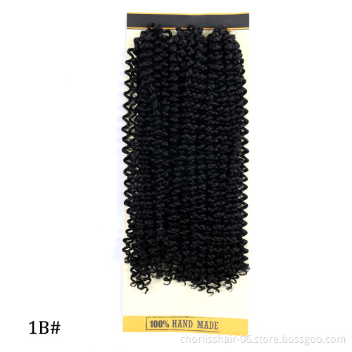 Wholesale 18'' 3pcs/Bag PassionTwist Freetress Crochet hair Heat Resistant Water Wave Crochet Braiding Hair Afro For Black Women